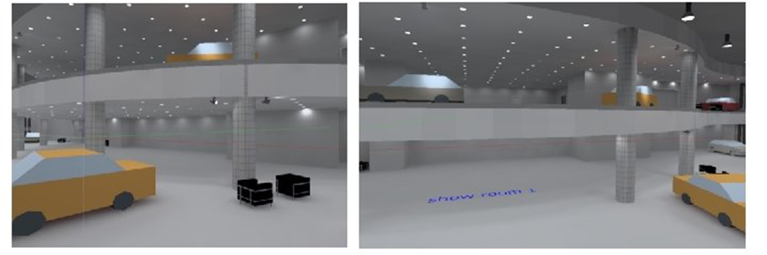 دیالوکس نورپردازی نمایشگاه ماشین - اکووات