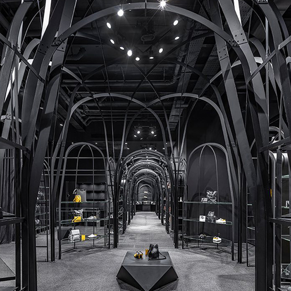 نورپردازی فروشگاه برند چرم درسا - اکووات