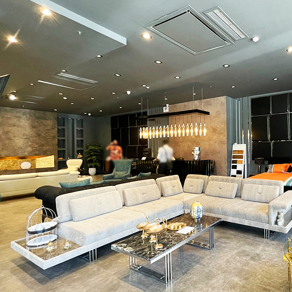 نورپردازی فروشگاه مبلمان - اکووات