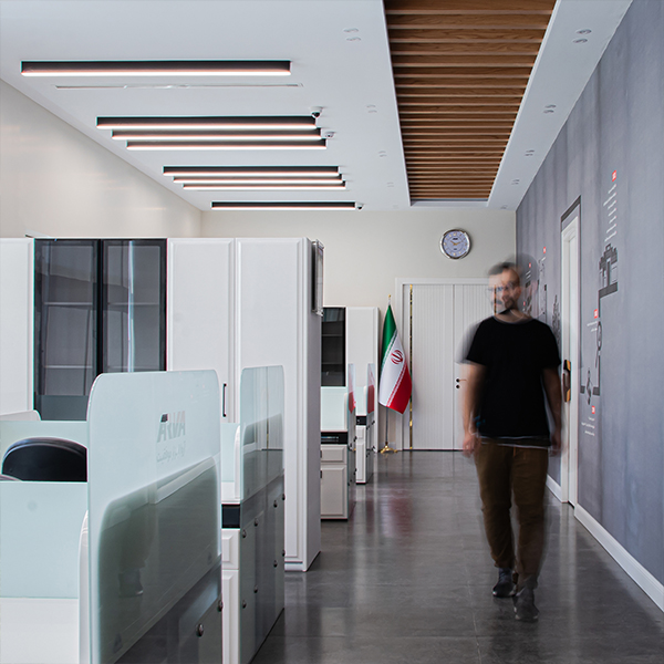 پروژه نورپردازی دفتر اداری ابزار آروا - اکووات