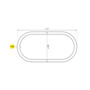 چراغ خطی مستطیلی کرو oval - اکووات