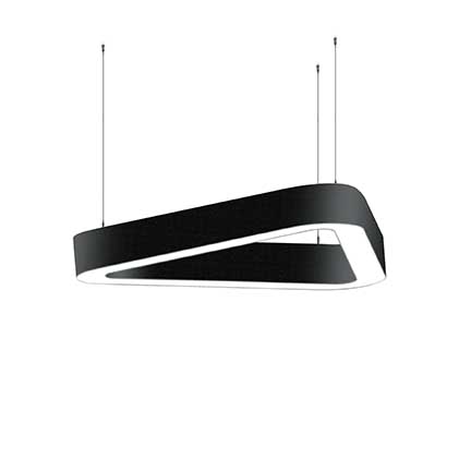 چراغ خطی مثلثی آویز - مشکی چراغ خطی مثلثی آویز - اکووات